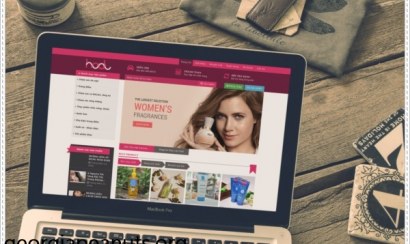 Mẫu thiết kế website bán hàng nước hoa mỹ phẩm