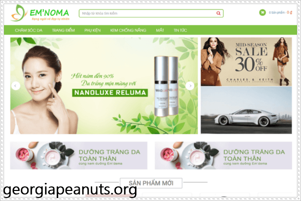 Thiết kế website bán mỹ phẩm